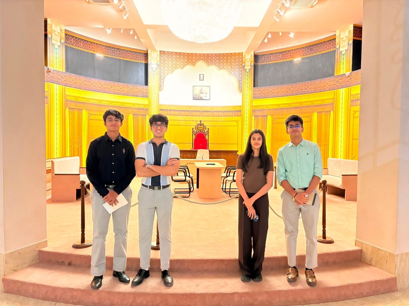 The chamber exhibit at the Rajasthan Vidhan Sabha museum