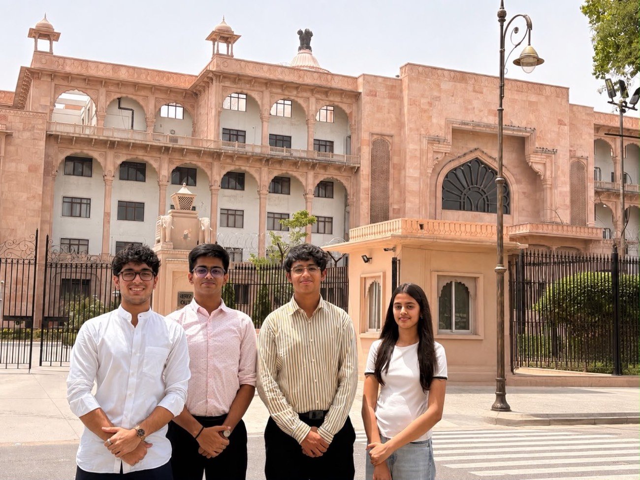 Outside the Rajasthan Vidhan Sabha