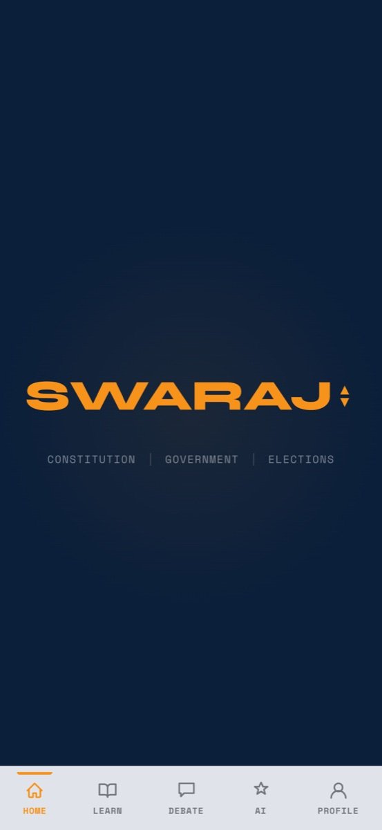 Swaraj app splash screen